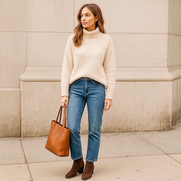 Franco Sarto Womens Brown Suede Ankle Boots Block Heel Slip On Booties Size 7.5 - Picture 9 of 9